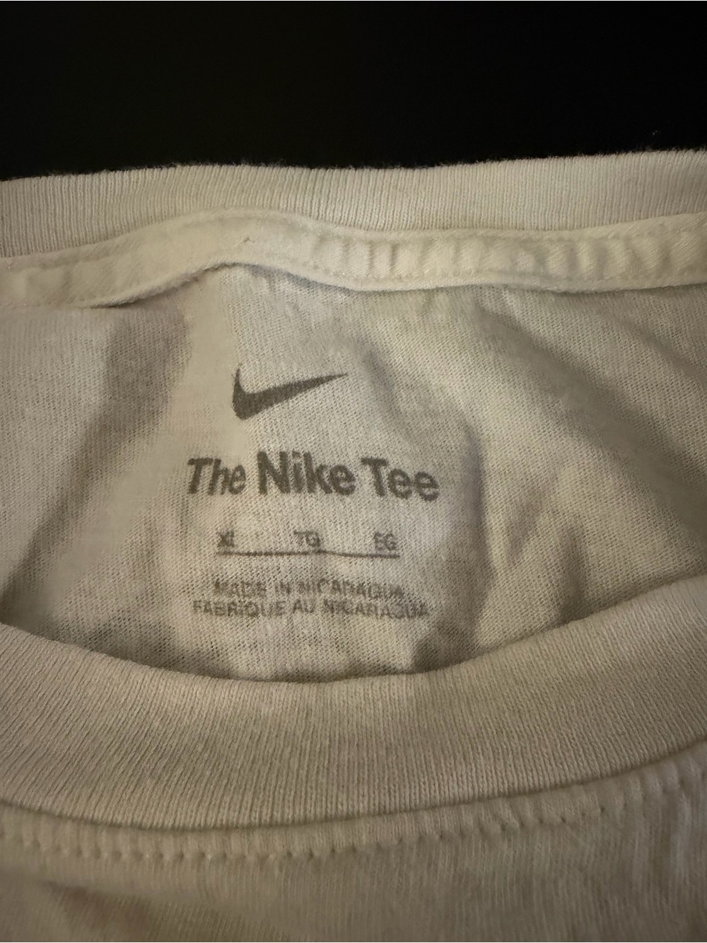 Nike White Short-Sleeve 'Raise Your Shield' Graphic Tee with Green Print - Picture 3 of 5